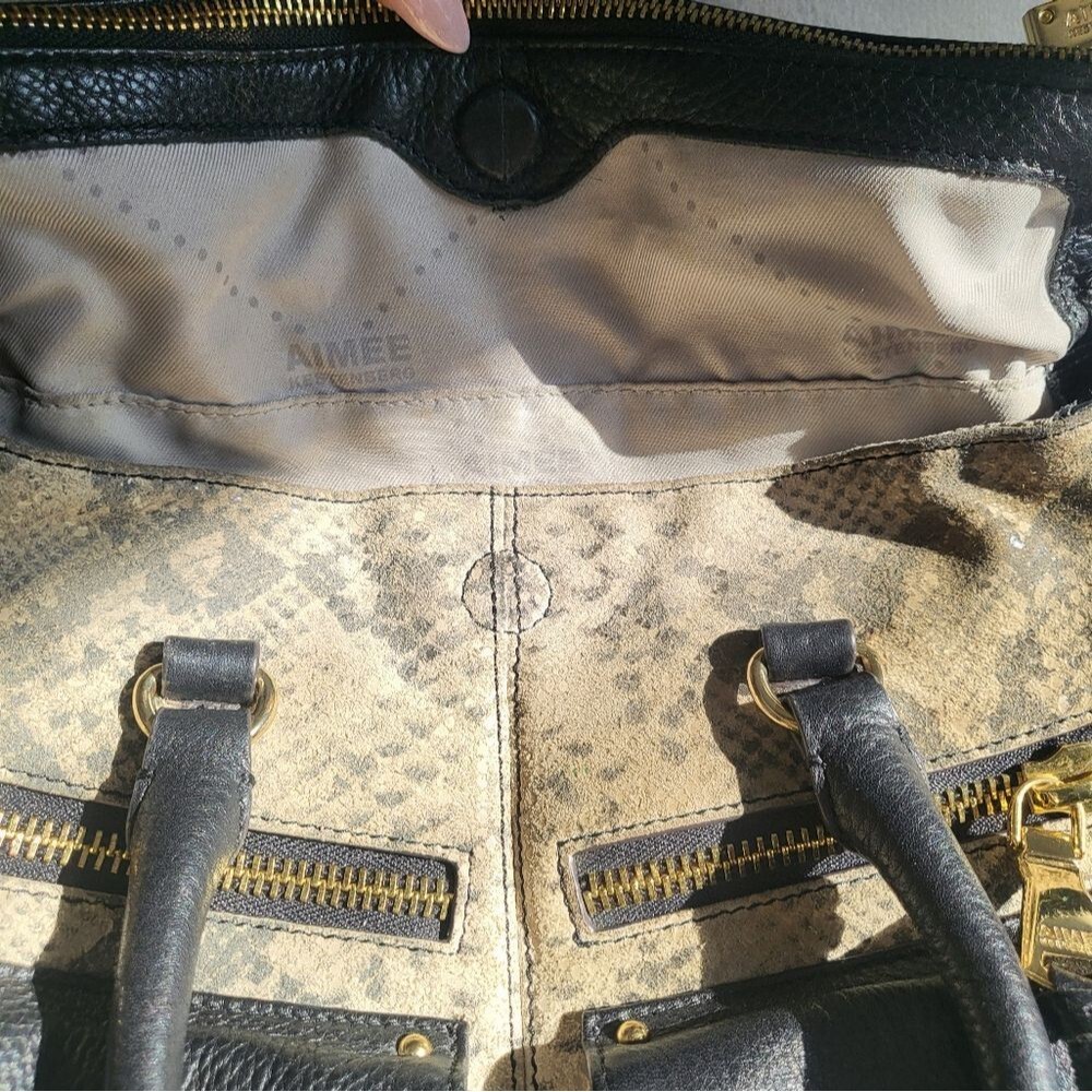 Aimee Kestenberg Python Snakeskin Prints Foldover… - image 8